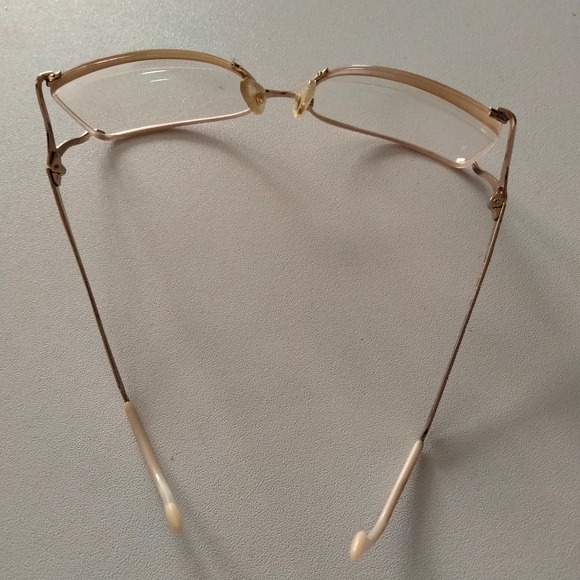 Gucci Vintage Gold 135 Eyeglasses Frames Eyewear - Picture 8 of 11